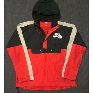 Nike Air Anorak Woven Retro 1/2 Zip Pullover Windbreaker Jacket Mens Size Large